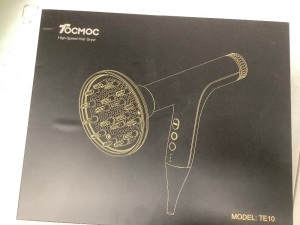 TocMoc Hair Dryer, Powers Up, E-Comm Return