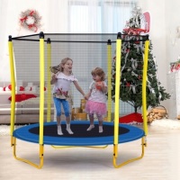 65" Outdoor & Indoor Mini Toddler Trampoline with Enclosure - E-Comm Return, Appears New&nbsp;