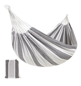 2-Person Brazilian-Style Double Hammock w/ Portable Carrying Bag, Appears New