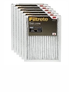 Filtrete Clean Living Basic Dust AC Furnace AirFilter, MPR 300, 14 x 24 x 1-Inches, 6-Pack(B002CJNOZY), Like New, Retail - $38.26