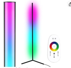 Dimmable LED Modern Floor Lamp with Remote, Appears New