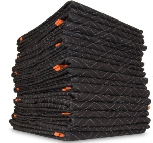 WEN 272812 72-Inch by 80-Inch Heavy Duty Padded Moving Blankets, 12-Pack