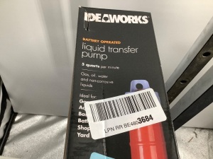 Ideaworks Battery Operated Liquid Transfer Pump, Untested, Appears New