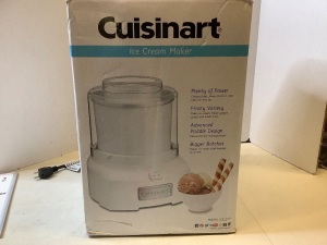 Cuisinart Ice Cream Maker, Untested, Appears New