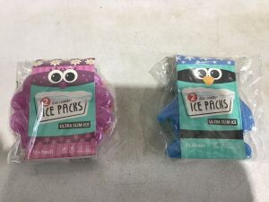 Lot of (12) Fit & Fresh 2pk Cool Coolers (Penguin/Flowers)