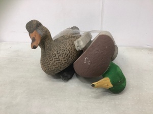 Lot of (2) Duck Decoys, E-Comm Return