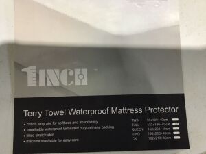 Lot of (9) Terry Towel Waterproof Mattress Protector - Full Size