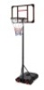 Kids Height-Adjustable Basketball Hoop, Portable Backboard System w/ Wheels, Clear Backboard