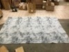 Shaggy Gray & White Rug, 117" x 81.5" - Appears New