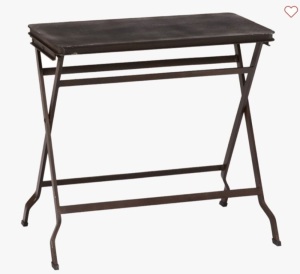 Pottery Barn, Carter Metal Folding Tray Table, Like New, Retail - $199