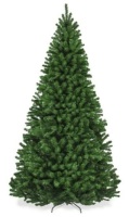 Premium Artificial Spruce Christmas Tree w/ Foldable Metal Base, 7.5ft