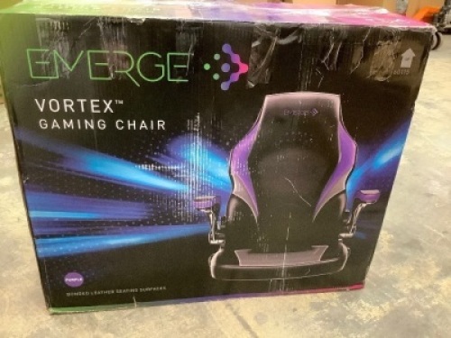Emerge Vortex Gaming Chair, Appears New, Retail 259.99