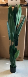 4 Ft. Faux Decorative Plant, Appears New