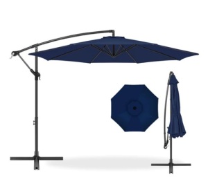 Offset Hanging Patio Umbrella - 10ft, Appears New