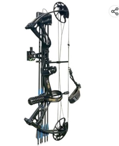 Sanlida Archery Dragon X8 RTH Compound Bow Package for Adultsand Teens, 18"-31" Draw Length,0-70 Lbs Draw Weight, up to IBO310 fps, No Bow Press Needed,Limbs, Like New, Retail - $259.99