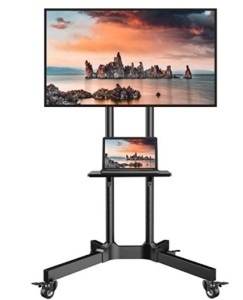 Mobile TV Cart with Wheels for 32-85 Inch Flat Curved Screen, Appears New