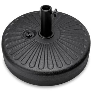 Plastic Patio Umbrella Base Pole Holder Accessory w/ Adjustable Knob