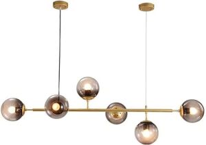 KCO Modern Long Glass Chandelier, E26