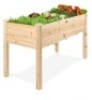 Raised Garden Bed, Elevated Wood Garden Planter Stand, 48x24x30in