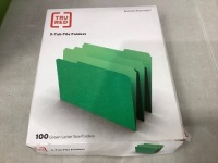 TruRed 3 Tab File Folders, E-Comm Return