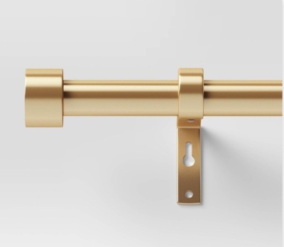 36"-66" Dauntless Curtain Rod Brass - Project 62, Like New Retail - $28