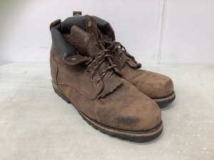 Mens Works Boots, 14W, E-Comm Return