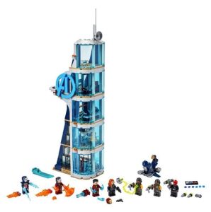 Lego Marvel Avengers: Avengers Tower Battle Collectible Building Toy w/ Superhero Minifigures 76166