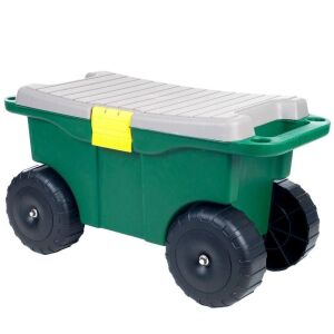 20in Plastic Garden Storage Cart and Scooter