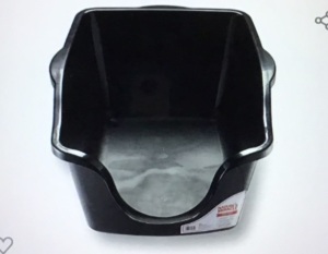 Nature's Miracle High-Sided Litter Box, 23 x 18.5 x 11 inches, Black, Like New, Retail - $21.99