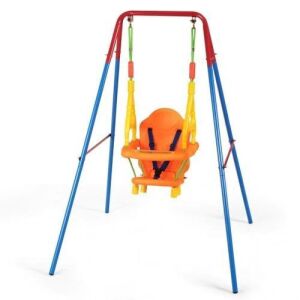 Toddler Swing Set with Handrails