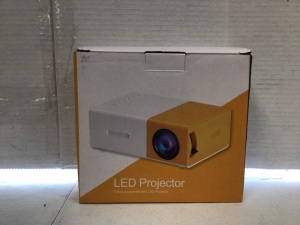 LED Projector, With Power Cord, Appears New, Powers Up