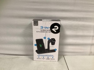 iLive, 3-in-1 Wireless Charging Stand, Untested, Appears New