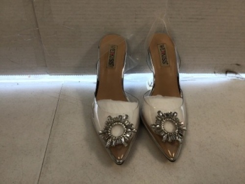 Wet Kiss, Women's Clear Heels , Size 7, Appear New,&nbsp;