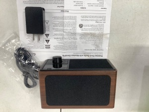 Desktop Clock Radio, W/ Wireless Charging Pad, Untested, Appears New