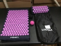 Acupressure Mat and Pillow Set, Pink/Black - Appears New&nbsp;&nbsp;