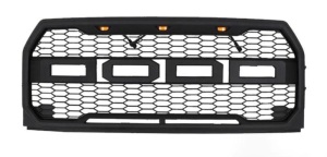 2015 2016 2017 Ford f150 Front Grille Raptor Style Grill W/ Letters & LED MATTE BLACK, Like New, Retail - $139.99