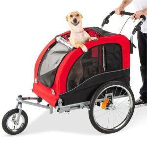 2-in-1 Pet Stroller and Bike Trailer