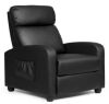 Pu Leather Massage Recliner Chair With Footrest