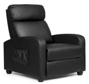 Pu Leather Massage Recliner Chair With Footrest