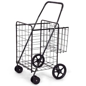 Jumbo Basket with Swivel Wheels