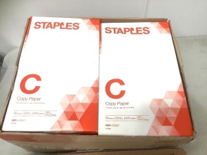 Lot of (8) Staples Legal Copy Paper, Appears New