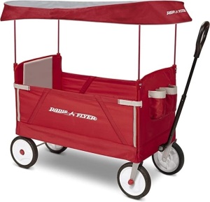 Radio Flyer, 3-in-1, EZ Folding, Outdoor Collapsible Wagon for Kids and Cargo, Red, Like New, Retail- $109.99