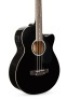 Acoustic Electric Bass Guitar w/ Equalizer, Truss Rod, Black