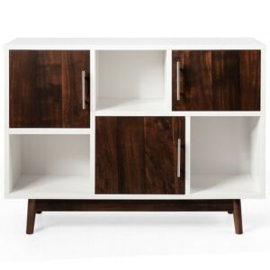 Wood Display/Storage Cabinet Console Table