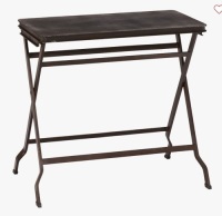 Pottery Barn,Carter Metal Folding Tray Table,&nbsp;Black, Like New, retail - $199