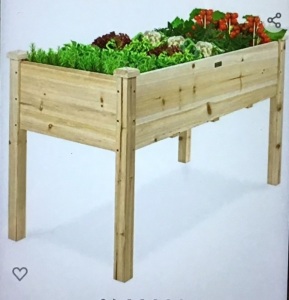 Best Choice Products 48x24x30in Raised Garden Bed, ElevatedWood Planter Box Stand for Backyard, Patio, Balcony w/BedLiner, 200lb Capacity, Like New , Retail - $99.99