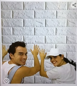 Arthome Brick 3D Wall Panels Peel and Stick Wallpaper, SelfAdhesive Waterproof Foam Faux Brick for LivingRoom,Bedroom, Laundry, Kitchen, Fireplace,TV Wall Decoration(White 10 Pack,58 Sq. feet), Like New, Retail - $69.98