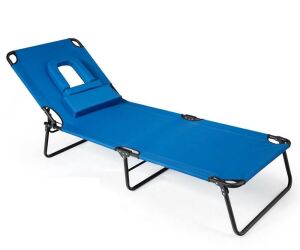 Folding Chaise Lounge Chair Bed