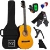 Beginner Acoustic Guitar Set w/ Case, Strap, Digital Tuner, Strings - 38in, Appears New