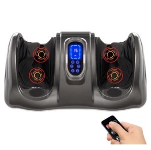 Therapeutic Foot Massager w/ High Intensity Rollers, Remote, 3 Modes, Powers On, Appears New